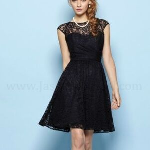 B2 by Jasmine Short Lace Bridesmaid Dress NWT